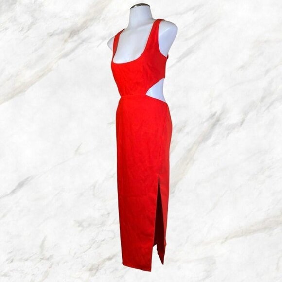 Lovers and Friends Titus Midi Dress - Red - Picture 5 of 12